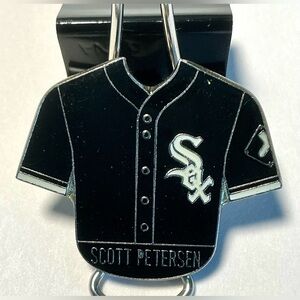 Collectible Pin MLB Chicago White Sox Jersey Enamel "SCOTT PETERSEN" Rare